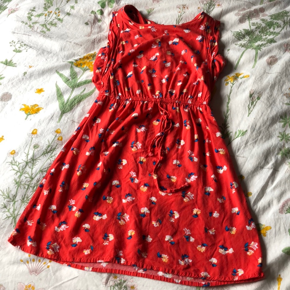 Red summer dress